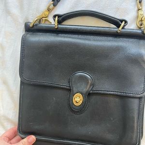 Vintage Coach Willis Saddle Bag